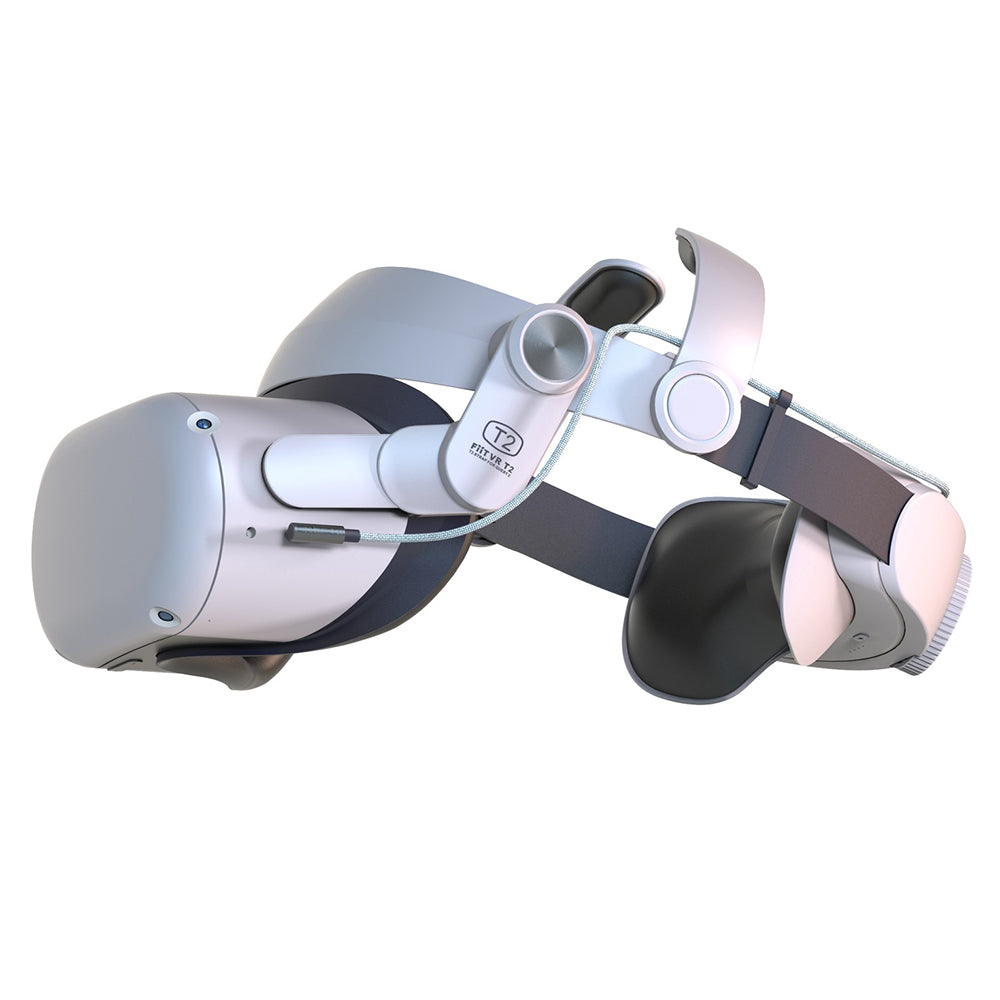 FIIT VR T2 Power For Oculus Quest 2 VR Head Strap Adjustable Headband 5000mAh Power Bank FIIT VR T2 Power For Oculus Quest 2 VR Head Strap Adjustable Headband 5000mAh Power Bank